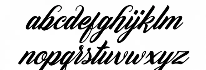 Peenguin Italic Font LOWERCASE