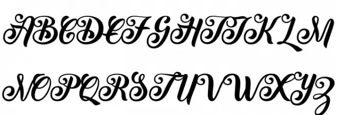 Peenguin Schriftart Groß