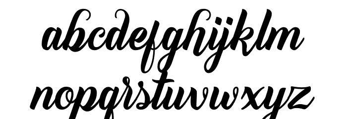 Peenguin Font LOWERCASE