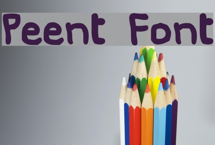Peent Font examples