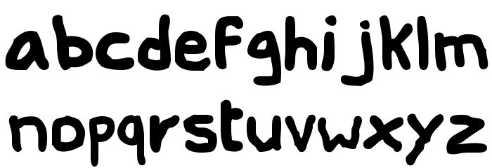 Peent Font LOWERCASE