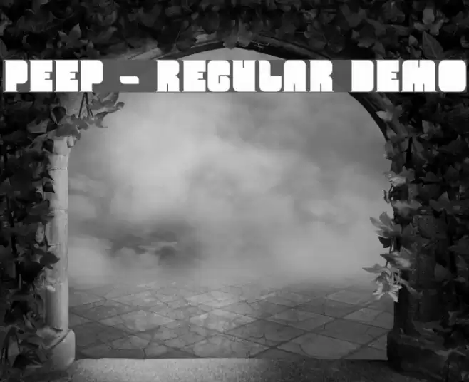 Peep - Regular Demo Font examples