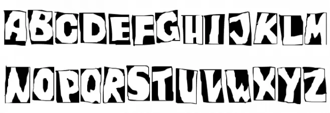 PeepShow Font UPPERCASE