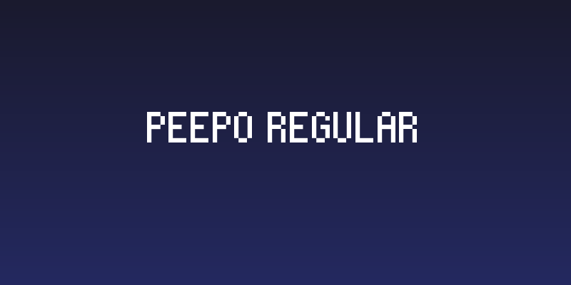 Peepo Regular Social Header