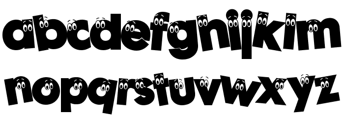 Peeps Font LOWERCASE