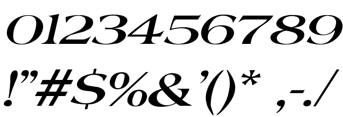 Pee's Celtic Italic Font OTHER CHARS