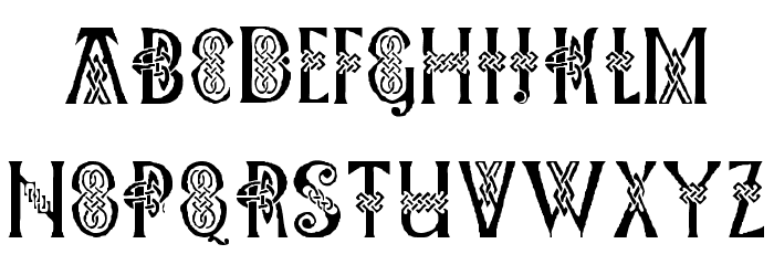 Pee's Celtic Plain Font LOWERCASE