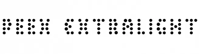 Peex ExtraLight  font caratteri gratis