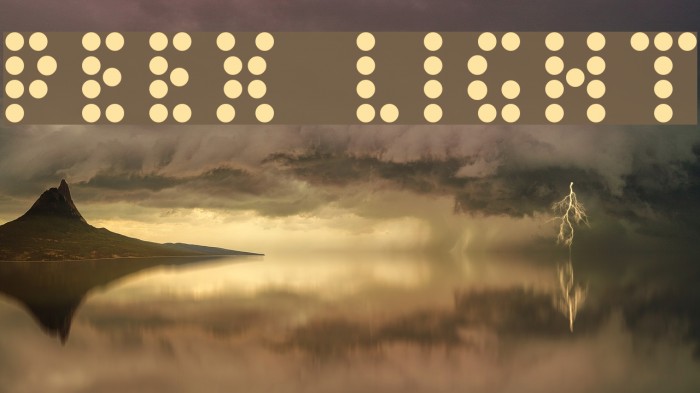 Peex Light Font examples