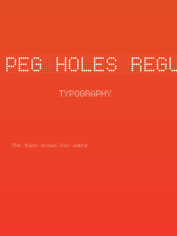 Peg Holes Regular Poster