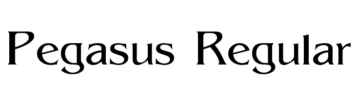 Pegasus Regular Font