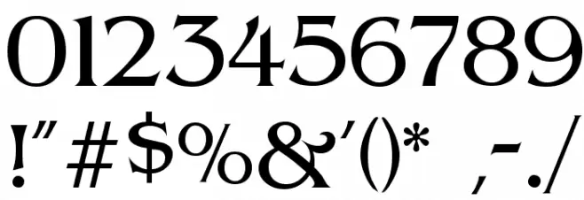 Pegasus Regular Font OTHER CHARS