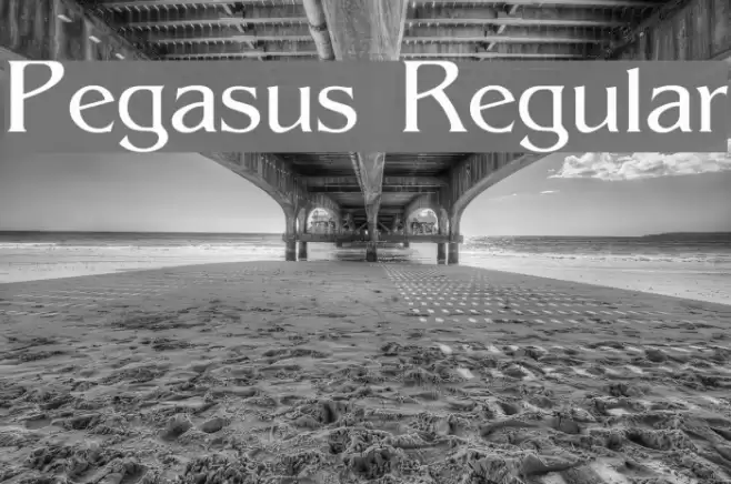 Pegasus Regular Font examples