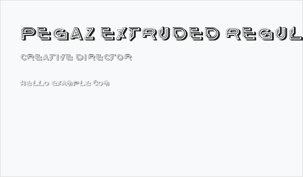 Pegaz Extruded Regular Business Card