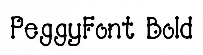 PeggyFont Bold  Fuentes Gratis Descargar