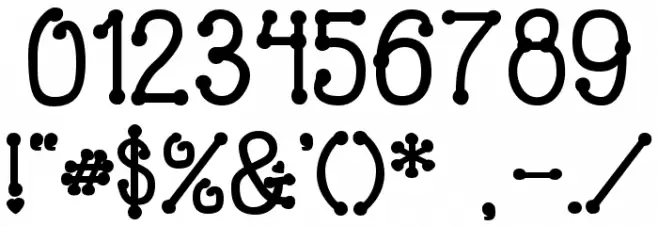 PeggyFont Bold Caratteri ALTRI CARATTERI