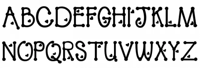 PeggyFont Bold Schriftart Groß