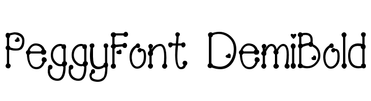 PeggyFont DemiBold  Fuentes Gratis Descargar