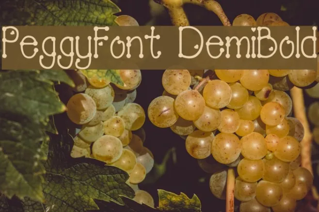 PeggyFont DemiBold Font | Free Download (TTF/OTF) | FFonts.net