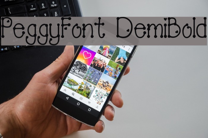PeggyFont DemiBold Font examples