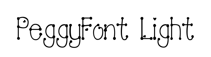 PeggyFont Light  font caratteri gratis