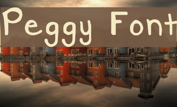 Peggy Font examples