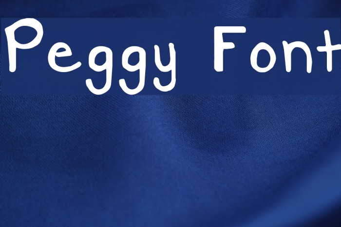 Peggy Font examples