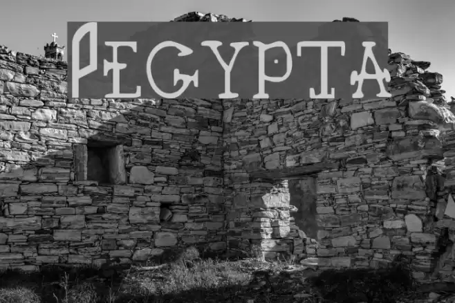 Pegypta Font examples