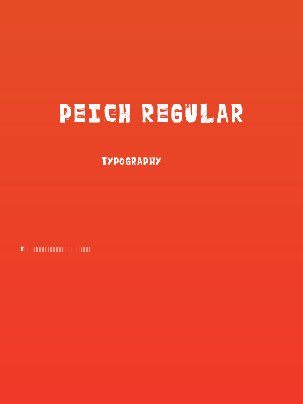 Peich Regular Poster