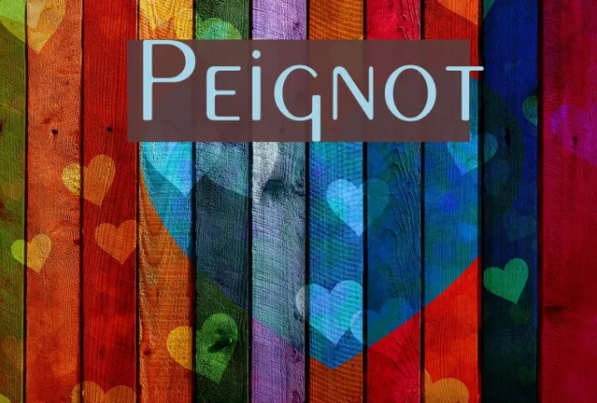 Peignot Example 1