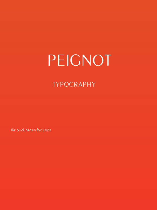 Peignot Poster