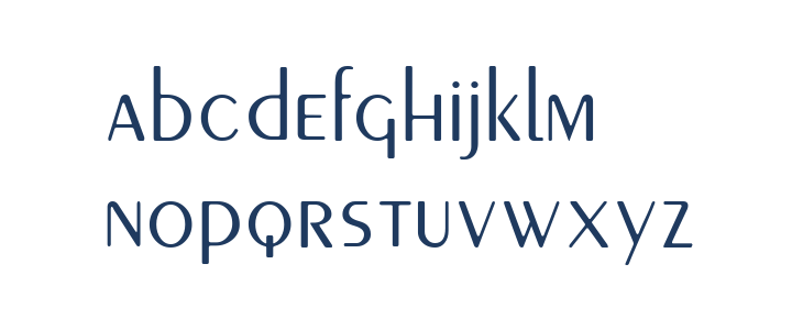 Peignot Lowercase