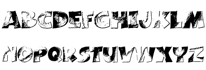 Peinturlure Font LOWERCASE