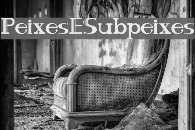 PeixesESubpeixes Font examples