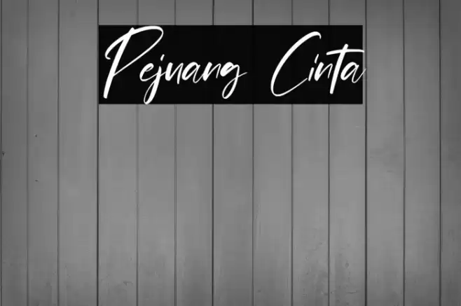 Pejuang Cinta Font examples