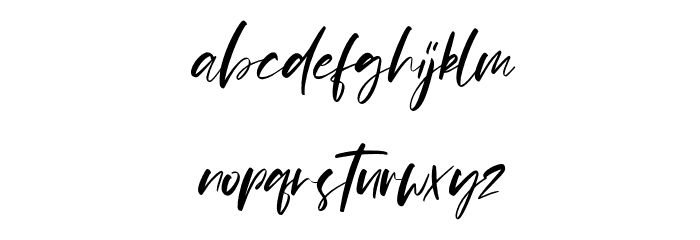 Pejuang Cinta Font LOWERCASE