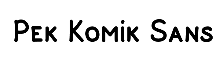 Pek Komik Sans Font