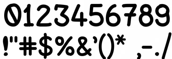 Pek Komik Sans Font OTHER CHARS