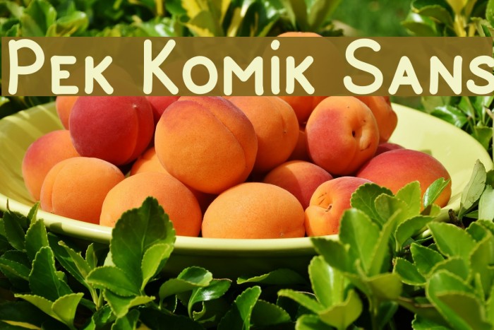 Pek Komik Sans Font examples