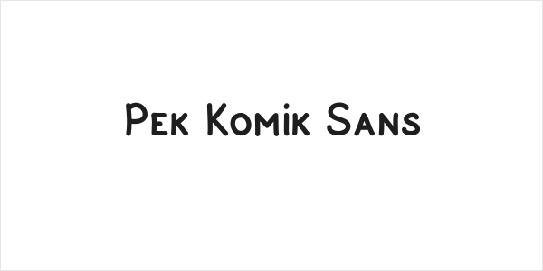 Pek Komik Sans Logo