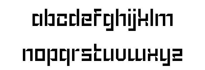 Peking Assignment Regular Font LOWERCASE