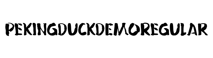 Peking Duck DEMO Regular  Frei Schriftart Herunterladen