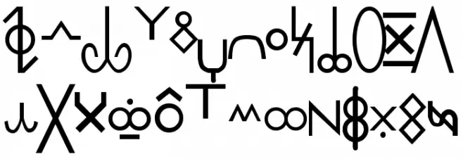 Pekrif Normal Schriftart Groß