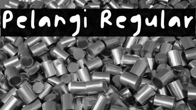 Pelangi Regular Font examples