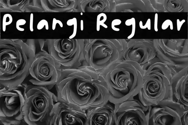 Pelangi Regular Font examples