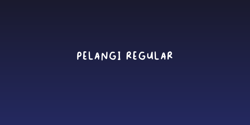 Pelangi Regular Social Header