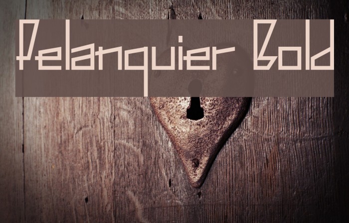 Pelanquier Bold Font examples