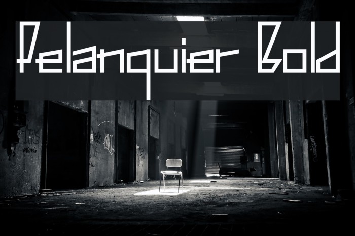 Pelanquier Bold Font examples