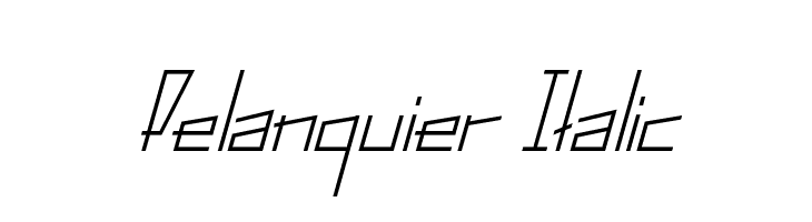 Pelanquier Italic  フリーフォントのダウンロード