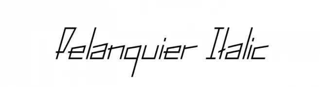 Pelanquier Italic  Frei Schriftart Herunterladen